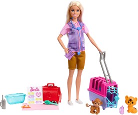 Кукла Барби с животни - Mattel - На тема Barbie — HRG50