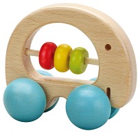 Дрънкалка - Слонче - Бебешка дървена играчка — Classic World 3052