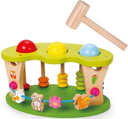 Дървена играчка Classic World - Удари топчето — 2795