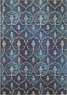 Тефтер Paperblanks - 13 × 18 см, с широки редове от колекцията Blue Velvet