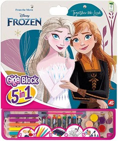 Блокче за оцветяване Frozen - As Company - Творчески комплект на тема Замръзналото кралство — 1023-62750