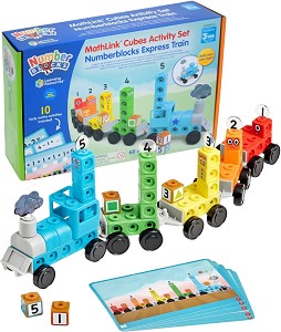 Комплект за броене Влакче Numberblocks MathLink - 68 части — Learning Resources HM96094-UK