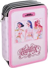 Несесер с ученически пособия Demon Hunters Huntrix - С 3 отделения на тема K-POP — 364-01130