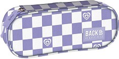 Овален ученически несесер BackUp A 29 - С 1 отделение от серията Violet Chessboard — 709630