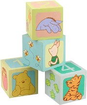 Дървени кубчета - Orange Tree Toys - На тема Мечо Пух — OTT21261