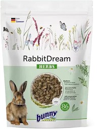 Храна за декоративни зайчета bunny Nature Herbs — 4 кг, с 63 различни растения и 6 подбрани билки от нетретирани ливади, инулин и калций, от серията RabbitDream, за 6+ месеца
