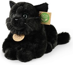 Плюшено черно бебе коте Rappa - С дължина 22 cm — 260382
