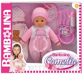 Говорещо бебе - Камелия - Кукла с аксесоари от серията "Bambolina" — BD1392BUL
