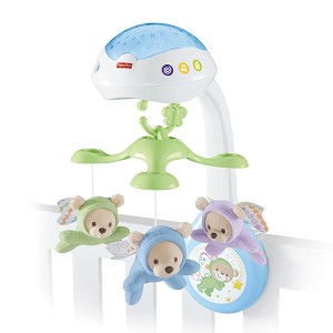 Въртележка за легло Fisher Price Butterfly Dreams - С музикални ефекти, бял шум, проектор и дистанционно управление — CDN41