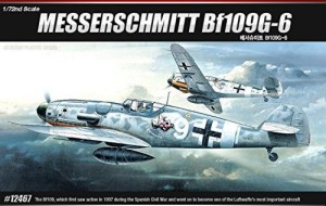 Военен самолет - Messerschmitt Bf109G-6 - Сглобяем авиомодел — Academy 12467