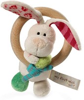 Плюшена играчка с дъвкалка - Зайче - От серията "My First NICI" — 37433