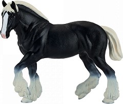 Фигурка на кон Черен Клайдсдейл - Mojo - От серията Horses — 381083