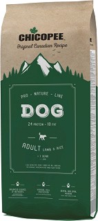 Суха храна за кучета CHICOPEE Pro Nature Line Adult - 20 кг, с агнешко и ориз, в зряла възраст