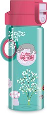 Детска пластмасова бутилка Ars Una Kitten - С вместимост 475 ml от серията Cute Animals — 55023689
