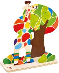 Оцвети сам HaPe - Приятели в джунглата - Творчески комплект с бои — E5109