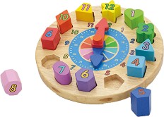 Дървен сортер Часовник - Viga Toys — 59235