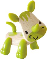 Носорог - Дървена мини фигура — HaPe E5538