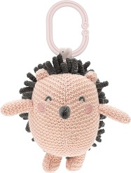Мека играчка за закачване Таралежче - Kikka Boo - С вибрация и дрънкалка, от колекцията Hedge Hugs — 31201010425