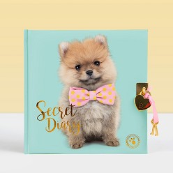Таен дневник Померанът Помпон - Studio Pets - 18 × 18 × 1,5 см, с катинарче