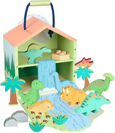 Дървен комплект с динозаври - Orange Tree Toys — OTT11409