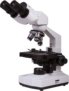 Бинокулярен микроскоп Bresser Erudit Basic - С увеличение 40 - 400x и аксесоари