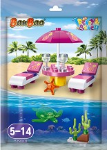 Детски конструктор BanBao - Плаж - От серията Trendy Beach — 7208