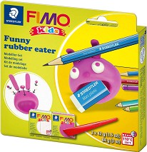 Направи сам фигурки от полимерна глина Fimo - Funny Rubber eater - Творчески комплект от серията Kids — 8035 23