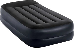 Надуваем матрак с вградена помпа Intex Twin Pillow Rest Raised - 99 × 191 × 42 см от серията Dura-Beam Plus