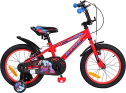 Детски велосипед BYOX Monster 16" - С помощни колела - велосипед