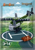 Детски мини конструктор BanBao - Военен хеликоптер - От серията Defence Force — 7212
