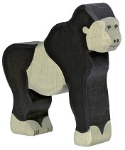 Дървена фигурка на горила - Holztiger — 80168