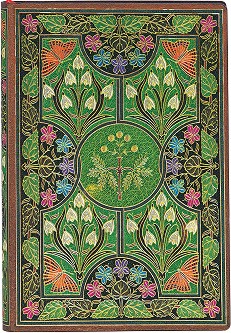 Тефтер Paperblanks - 9,5 × 14 см, с редове от колекцията Poetry in Bloom