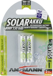  AAA Solar -  NiMH (HR03) 550 mAh - 2  - 