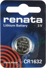 Бутонна батерия CR1632 - Литиева 3V - 1 брой - батерия