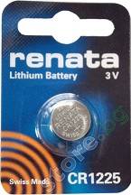 Бутонна батерия CR1225 - Литиева 3V - 1 брой - батерия