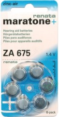 Батерия ZA675 - Цинк-Въздушна 1.4V - 6 броя - батерия