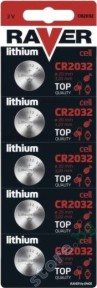   CR2032 -  3V - 5  - 