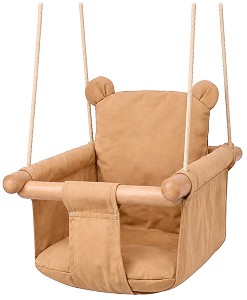 Детска дървена люлка Мече - Ginger Home — W01D203