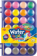 Акварелни бои Colorino Kids - 28 цвята с четка