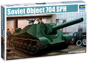 Танк - Soviet Object 704 SPH - Сглобяем модел — Trumpeter 05575