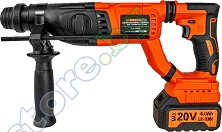 Акумулаторен перфоратор 20V Premium - С куфар, батерия и зарядно от серията HD