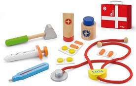 Детско дървено лекарско куфарче - Viga Toys — 50530