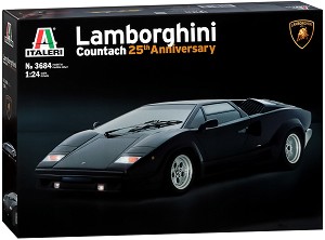 Автомобил - Lamborghini Countach 25th Anniversary - Сглобяем модел — Italeri 3684