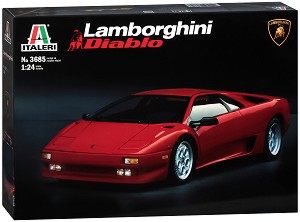 Автомобил - Lamborghini Diablo - Сглобяем модел — Italeri 3685