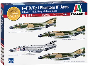 Разузнавателен изтребител - F-4 C/D/J Phantom II Aces - Сглобяем авиомодел — Italeri 1373