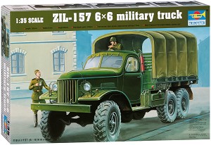 Военен камион - ЗИЛ-157 6 x 6 - Сглобяем модел — Trumpeter 01001