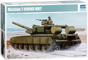 Руски танк - T-80BVD MBT - Сглобяем модел — Trumpeter 05581