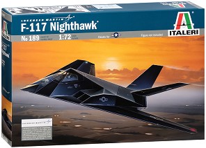 Бомбардировач - F-117 Nighthawk - Сглобяем авиомодел — Italeri 0189