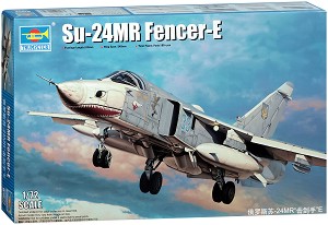 Руски бомбардировач - СУ-24МР Fencer-E - Сглобяем авиомодел — Trumpeter 01672