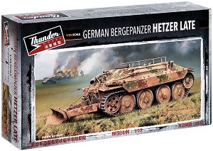 Военен танк - Bergepanzer 38(t) Hetzer Late - Сглобяем модел — Thunder Model 35101